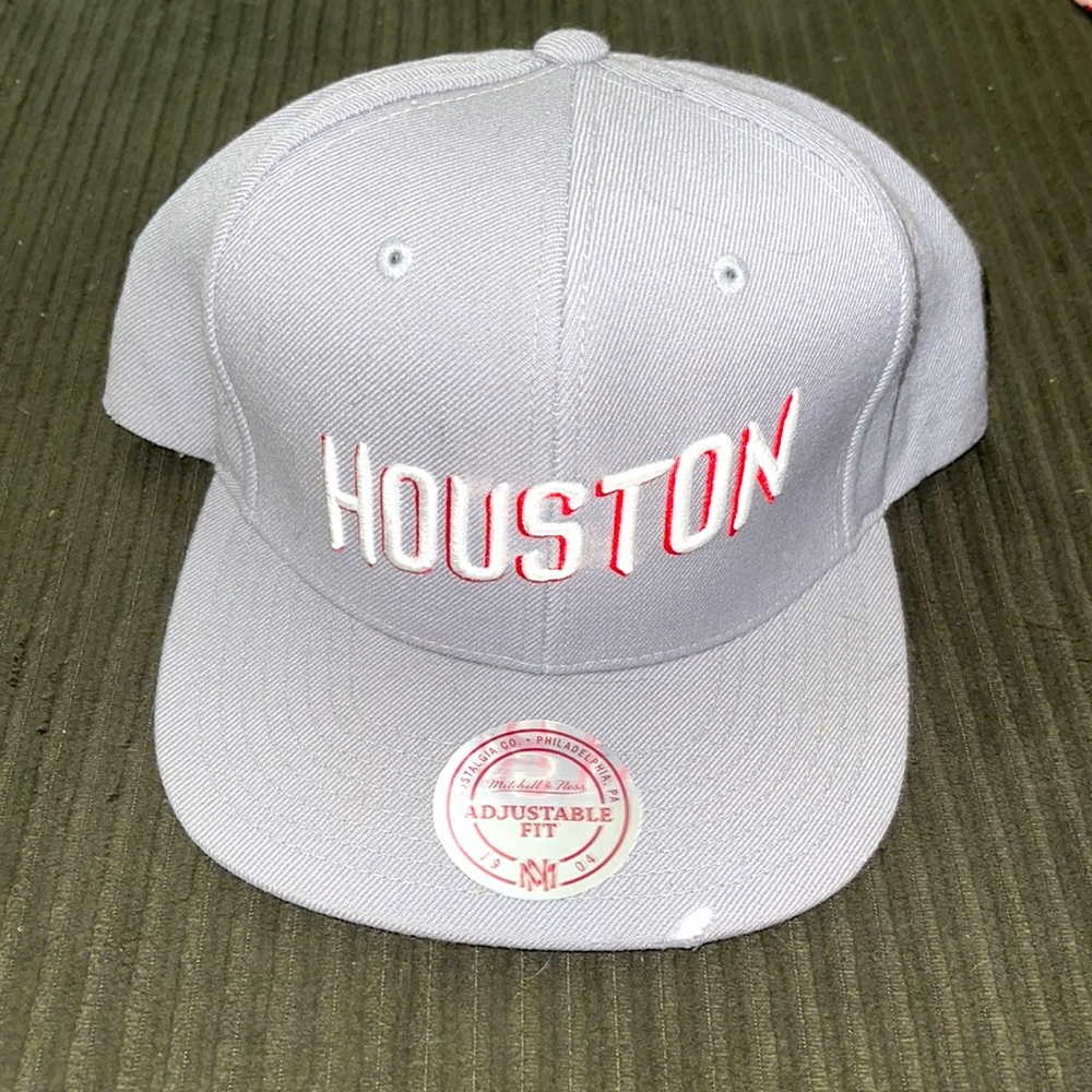 Grey Houston snap back - Mitchell & Ness